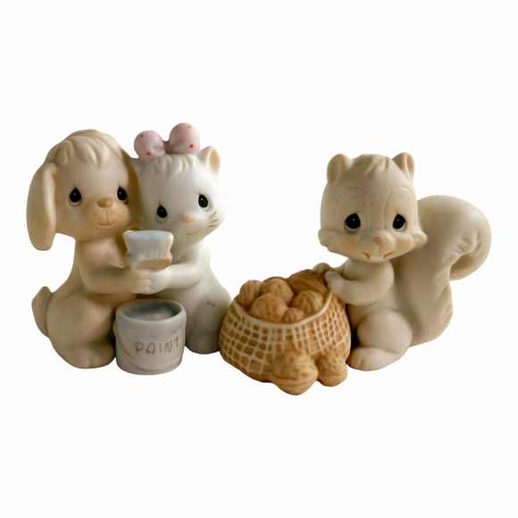 Precious Moments Collection: Six (6) Forest Friends & B'day Members - Picture 3 of 7